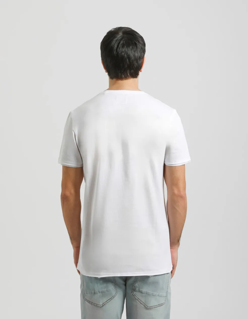 T-shirt con stampa a rilievo