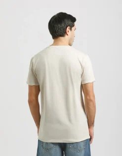 T-shirt con stampa a rilievo