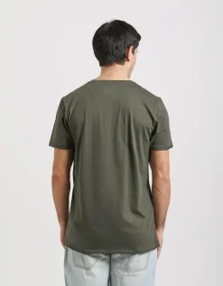 T-shirt con stampa a rilievo