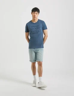 T-shirt con stampa a rilievo