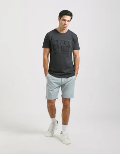 T-shirt con stampa a rilievo