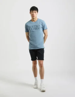 T-shirt con stampa a rilievo