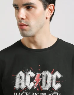 T-shirt con stampa "AC/DC"