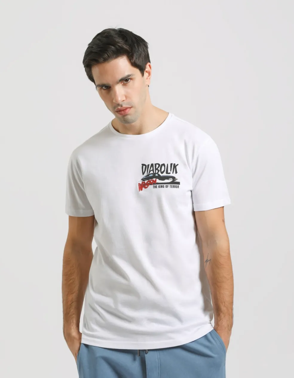 T-shirt con stampa "DIABOLIK"