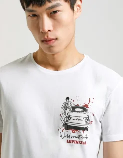 T-shirt con stampa "LUPIN"
