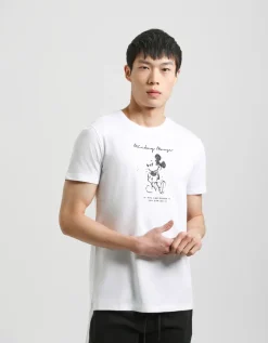 T-shirt con stampa "MICKEY MOUSE"