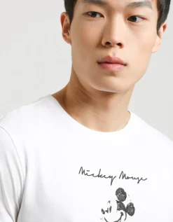 T-shirt con stampa "MICKEY MOUSE"