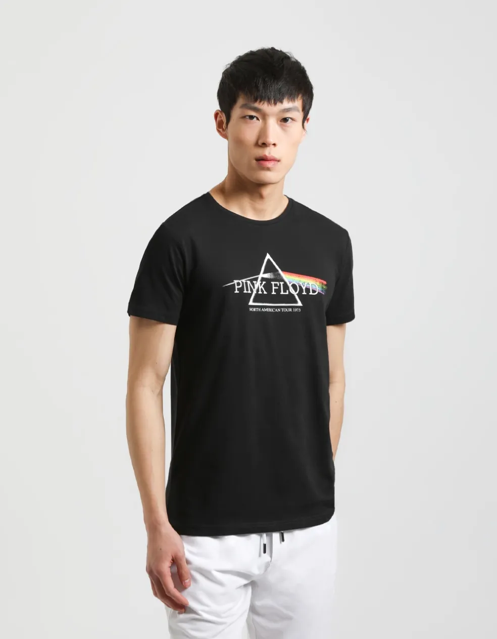 T-shirt con stampa "PINK FLOID"