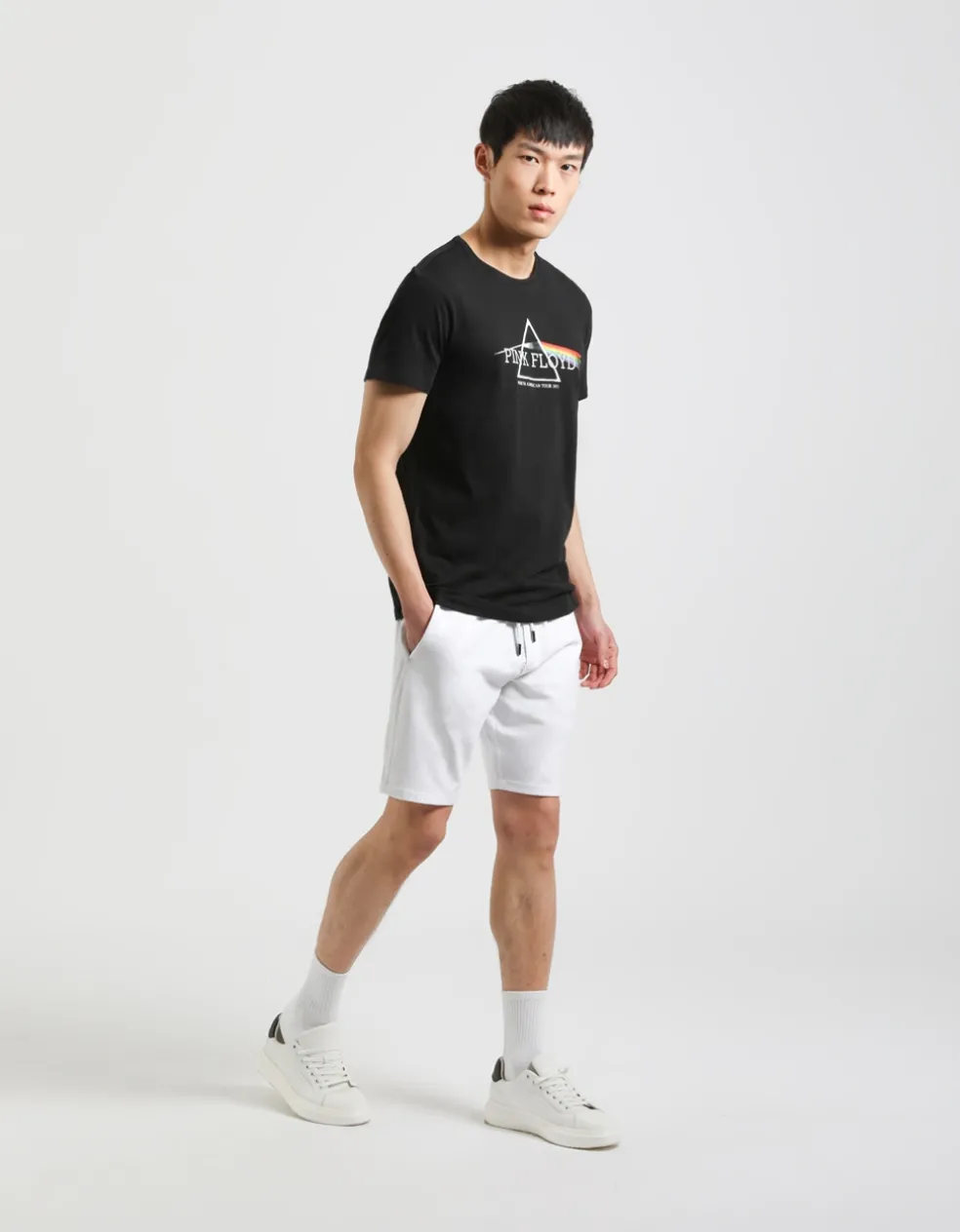 T-shirt con stampa "PINK FLOID"
