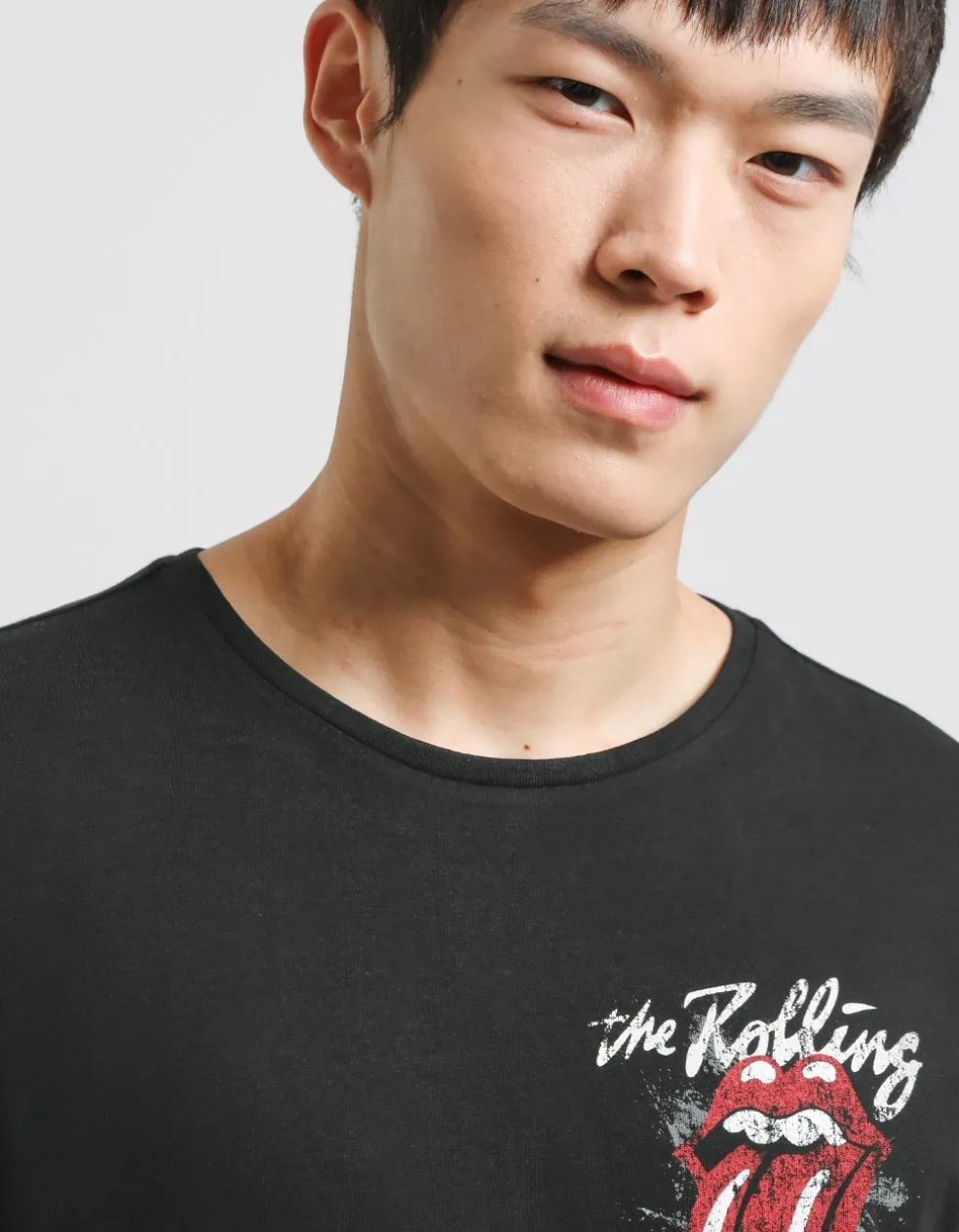 T-shirt con stampa "THE ROLLING STONES"