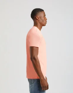 T-shirt fluo con stampa a rilievo
