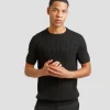 T-shirt in maglia a coste