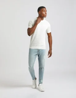 T-shirt in maglia a quadri
