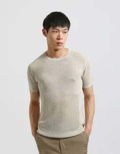 T-shirt in maglia forata