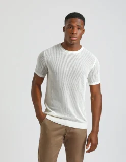 T-shirt in maglia forata