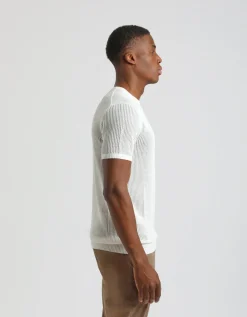 T-shirt in maglia forata