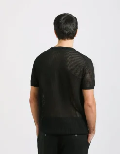 T-shirt in maglia forata