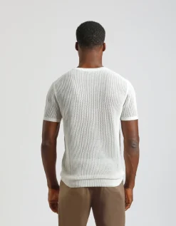 T-shirt in maglia forata