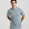 T-shirt misto lino