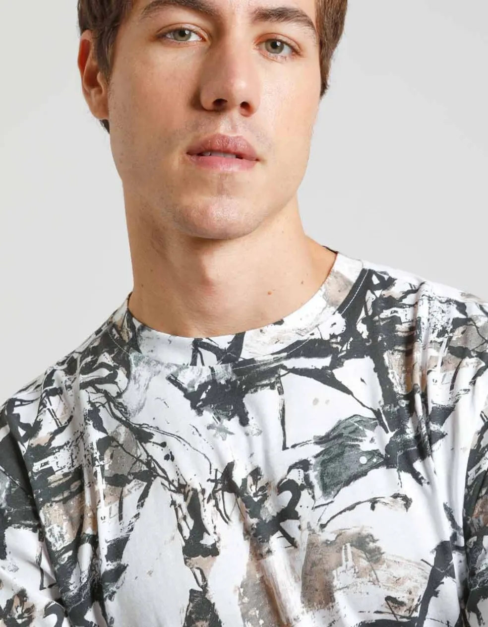 T-shirt misto lino