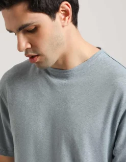 T-shirt misto lino