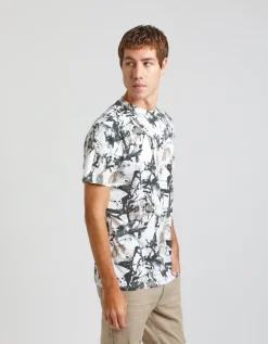 T-shirt misto lino