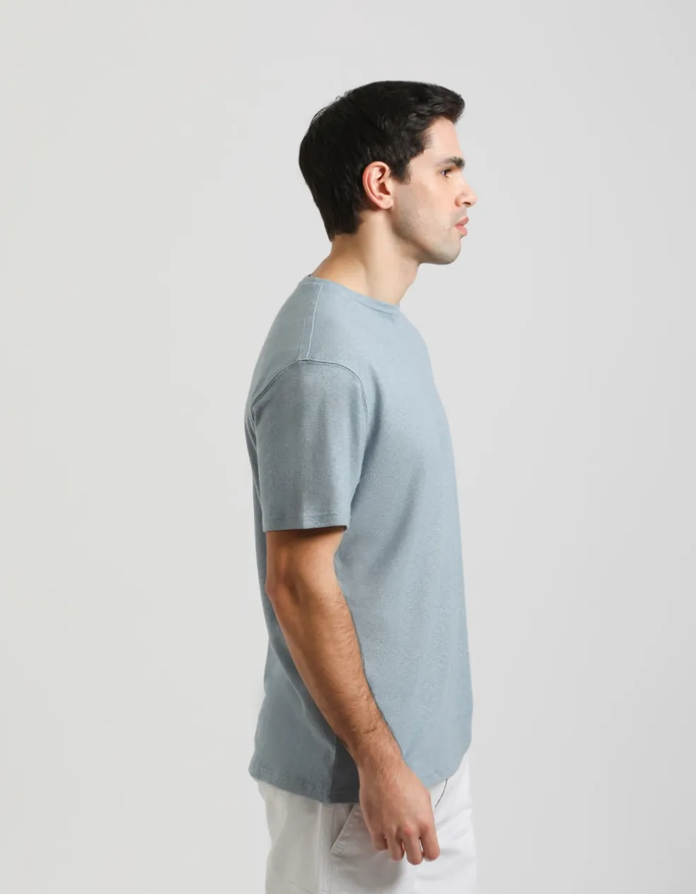 T-shirt misto lino