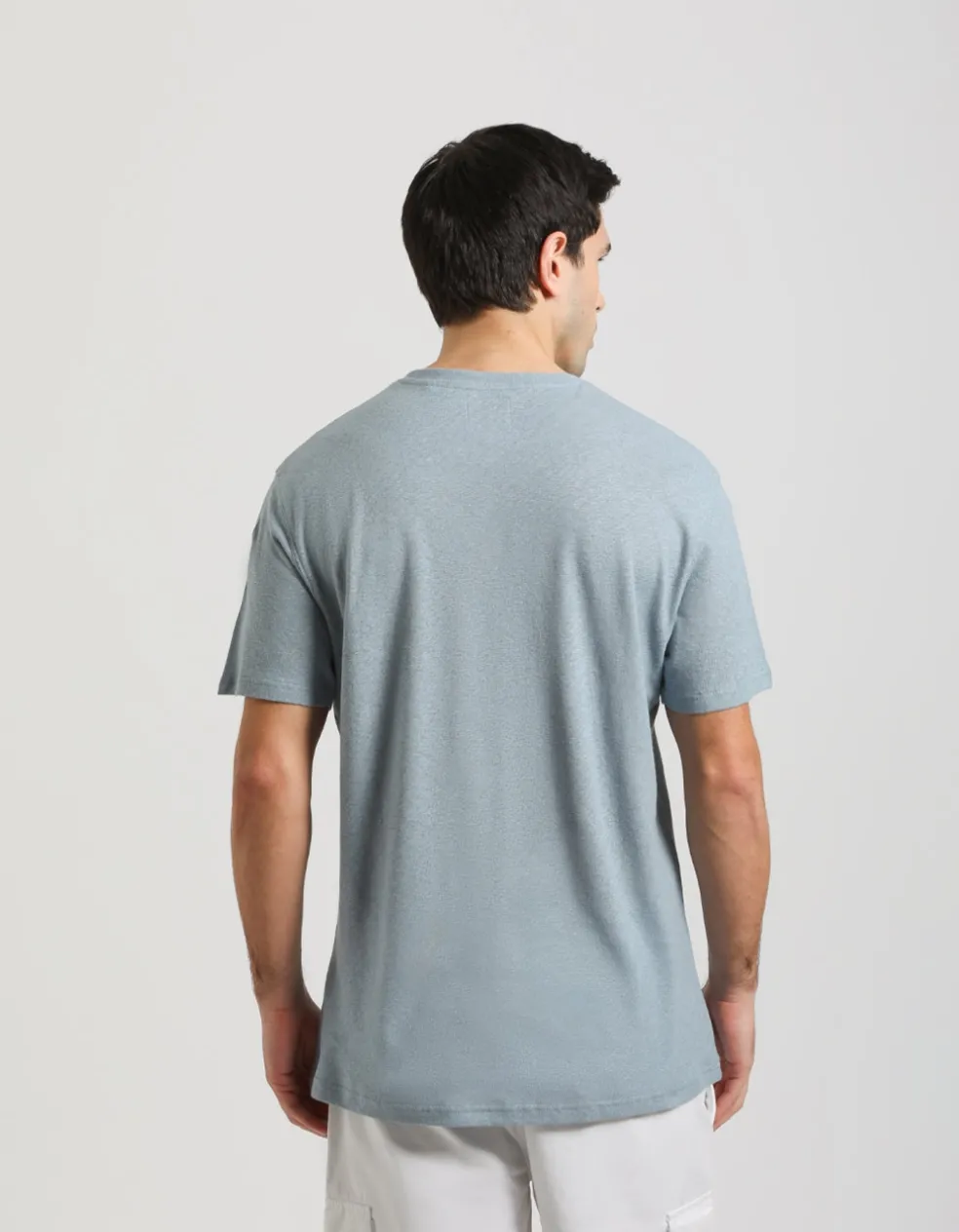 T-shirt misto lino