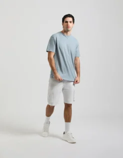 T-shirt misto lino