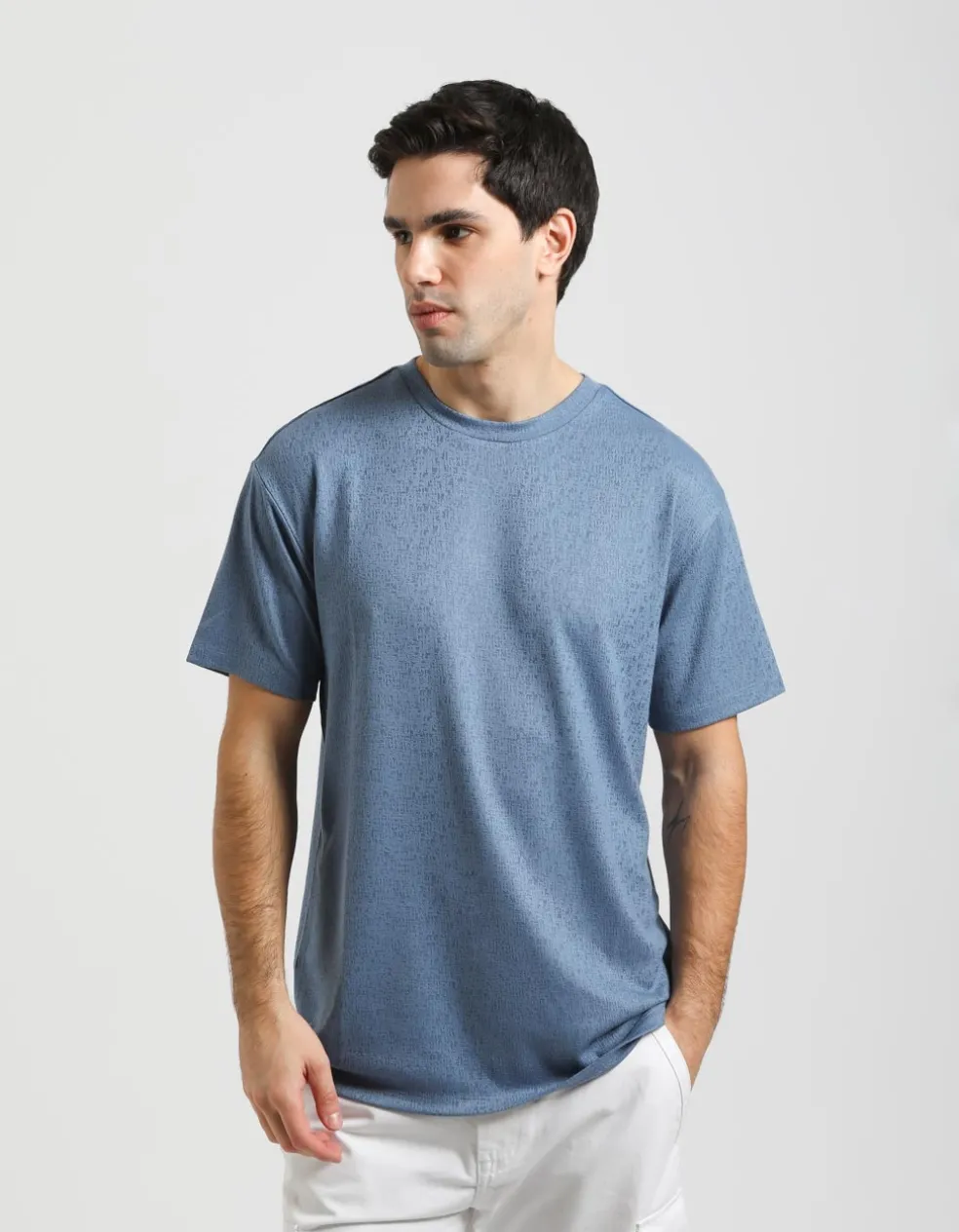 T-shirt strutturata morbida
