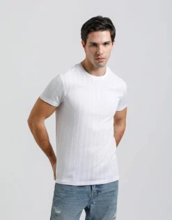 T-shirt viscosa a coste