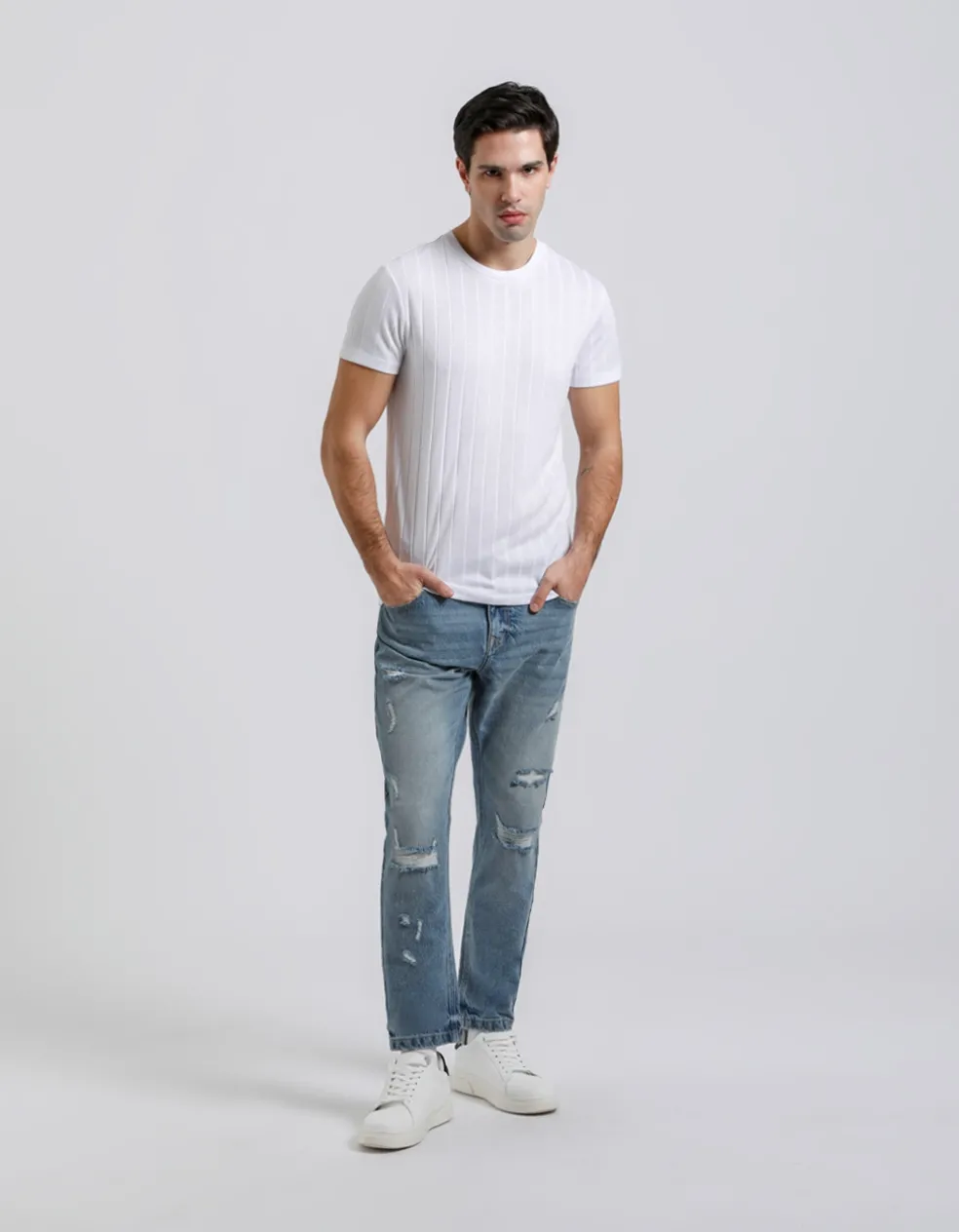 T-shirt viscosa a coste