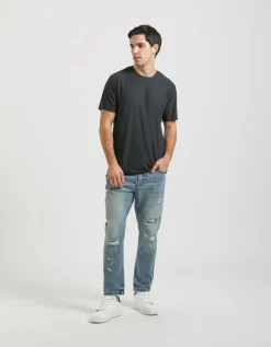 T-shirt viscosa a righe