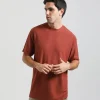 T-shirt viscosa strutturata